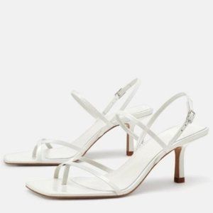white strappy sandals low heel